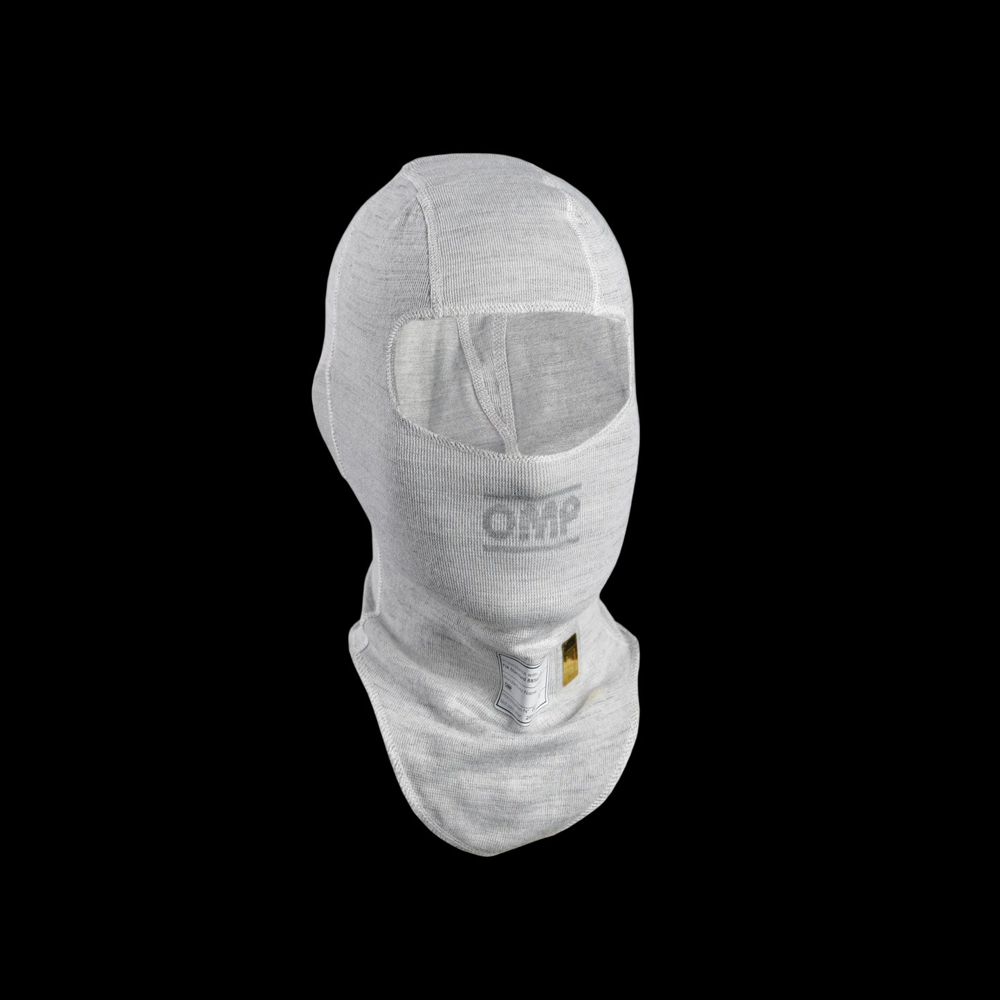 OMP 'TECNICA EVO 26' Circuit Racing Balaclava FIA 8856-2018 - SILVER WHITE