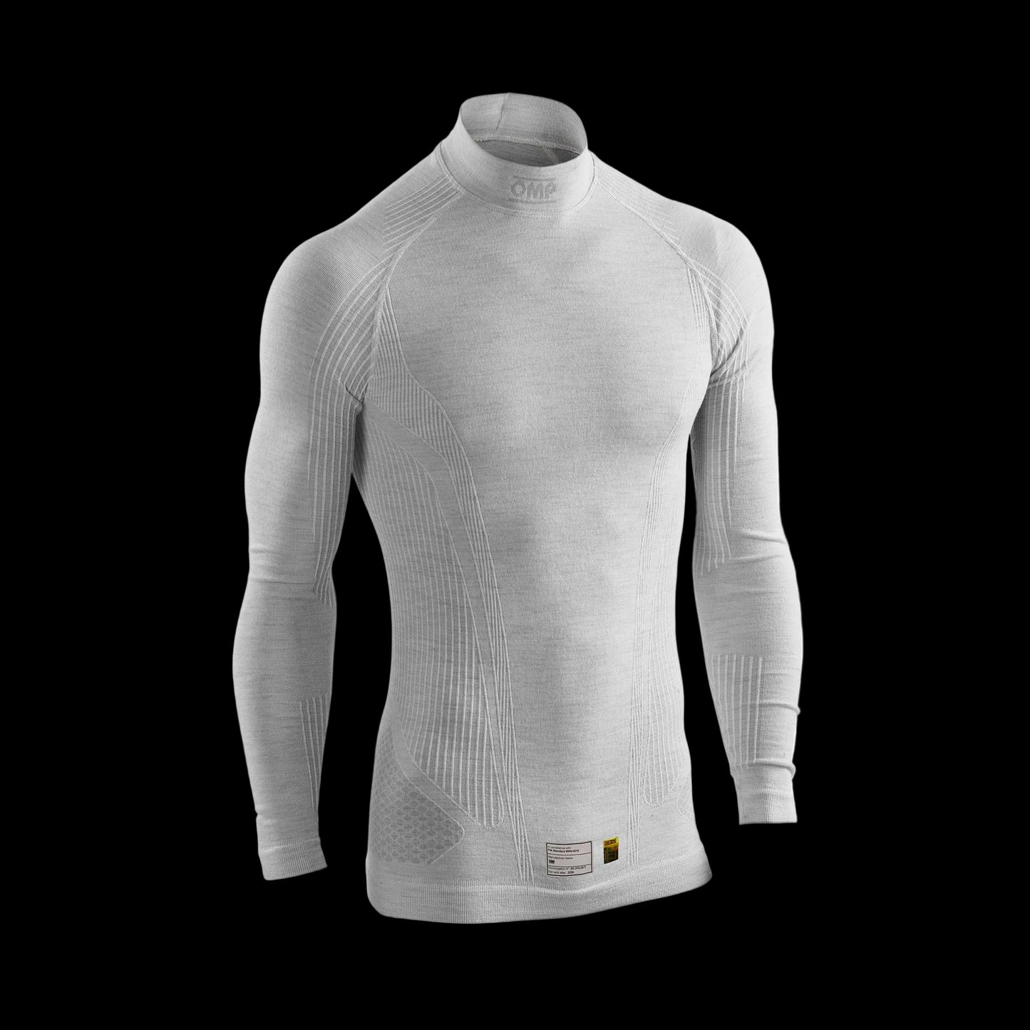 OMP 'TECNICA EVO 26' Circuit Racing Underwear Top FIA 8856-2018 - SILVER WHITE