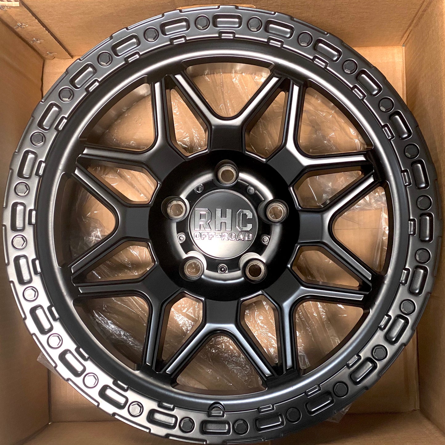 RHC 'SNARE' Rims 17" - Satin Black (set of 5 for Jeep 5x127 17/9 -12 offset)