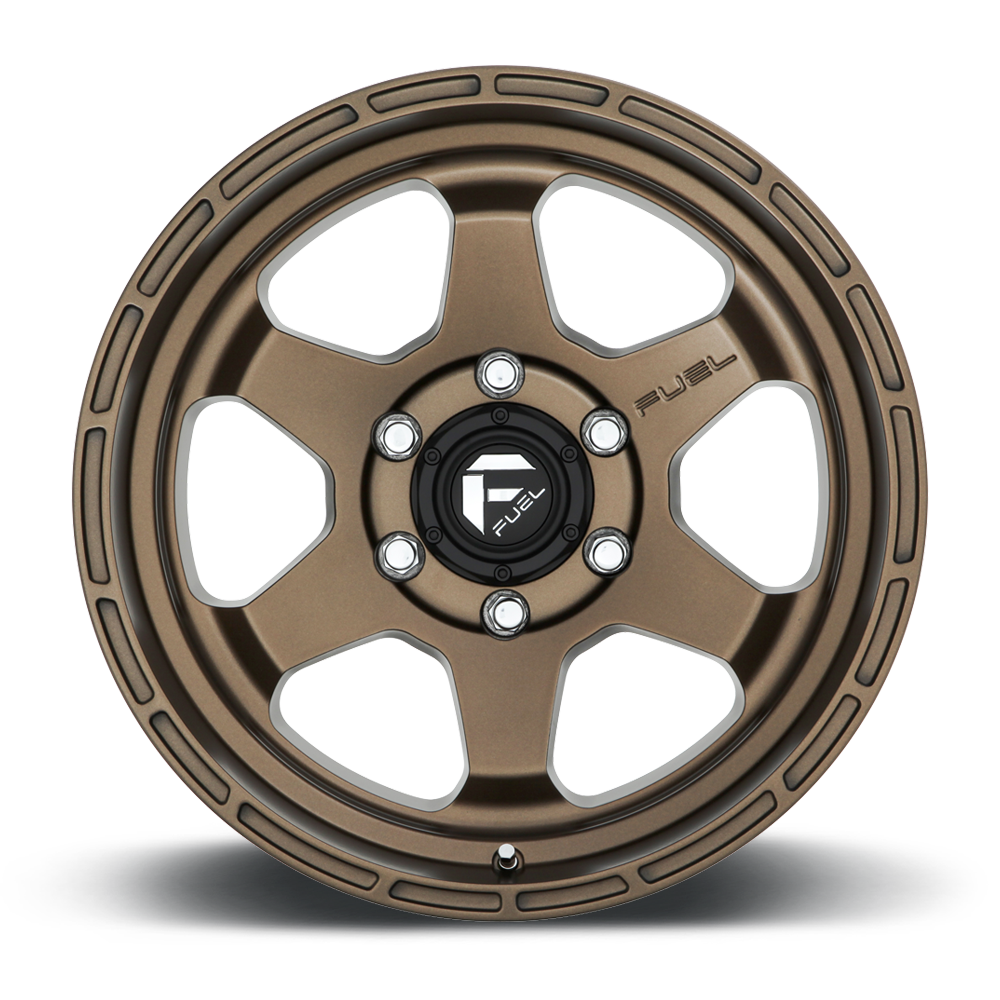 FUEL OFFROAD 'Shok' 17" D666 - Matte Bronze 17" Rims 9J -12 (set of 5 Jeep 5x127)