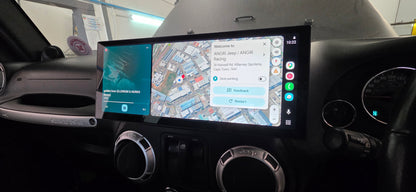 NEW 12.3″ PREMIUM Apple Car Play Upgrade for Jeep Wrangler JK/JKU 2008-2018 (INSTALLED with REVERSE CAM) with Android Auto