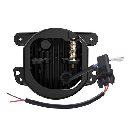 FOG Lights 'CLOCK' 4" LED with DRL for Wrangler JK JKU JL Gladiator (pair)