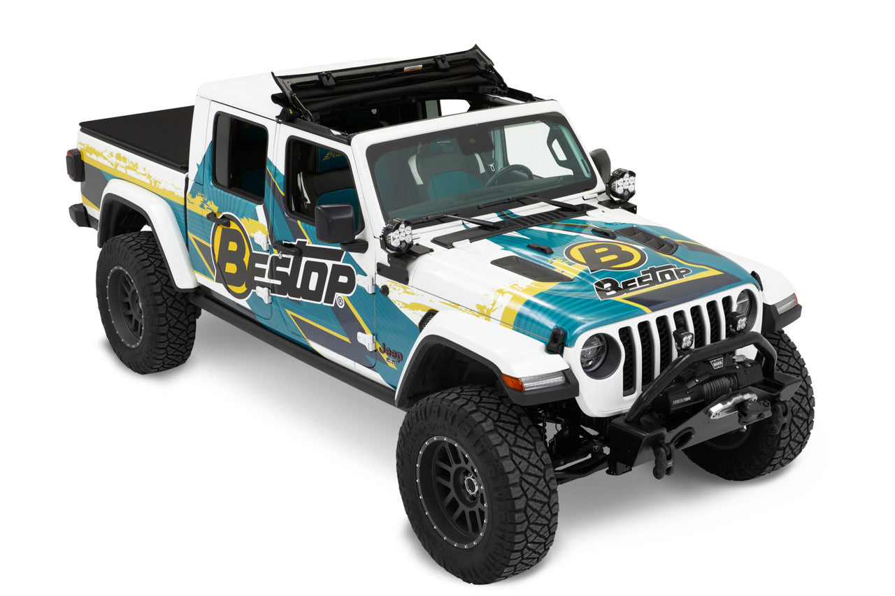 SUNRIDER Sun Roof FOR HARDTOP® - Black Twill for Jeep Wrangler JL / JLU / JT by Bestop