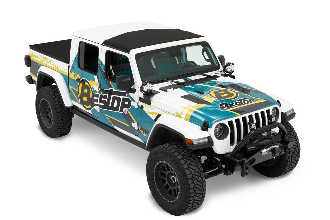 SUNRIDER Sun Roof FOR HARDTOP® - Black Twill for Jeep GLADIATOR JT by Bestop