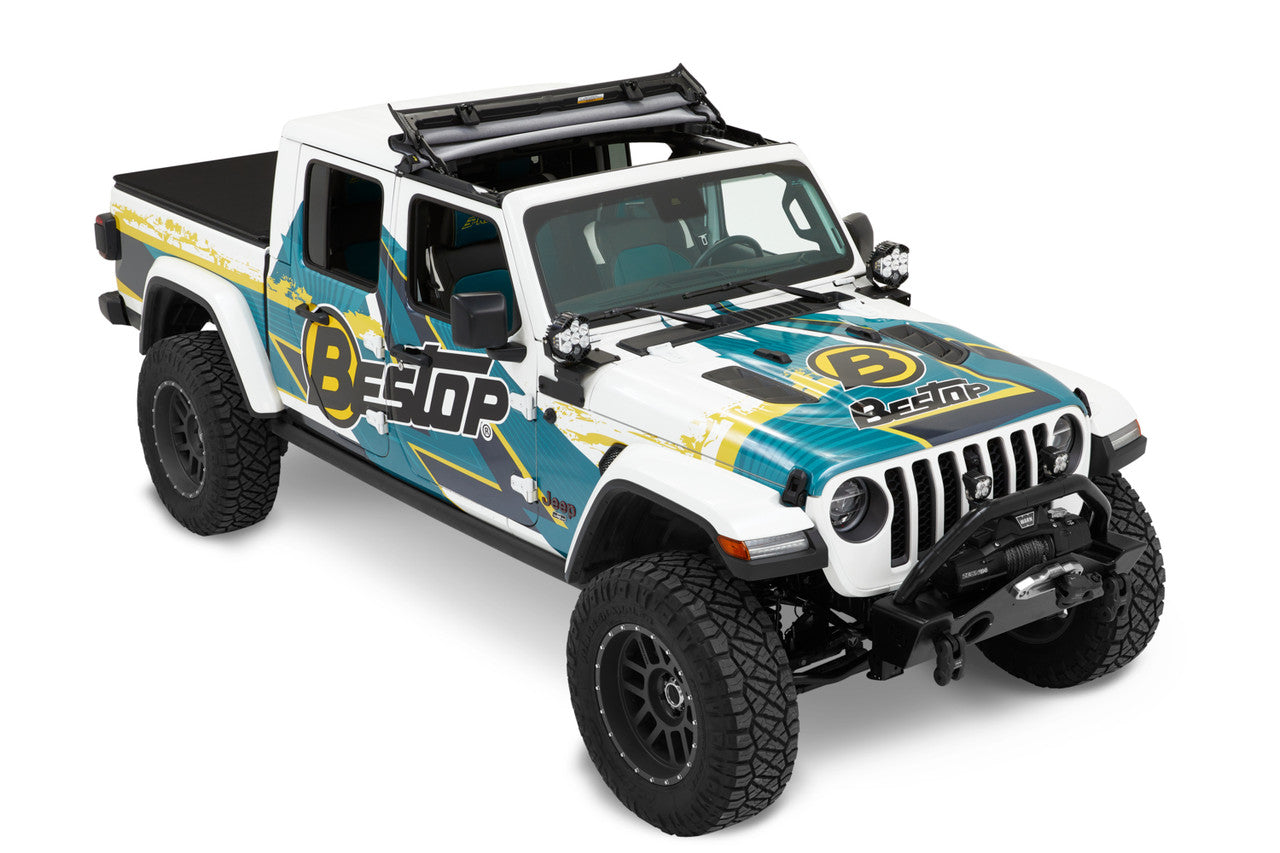 SUNRIDER Sun Roof FOR HARDTOP® - Black Twill for Jeep Wrangler JL / JLU / JT by Bestop