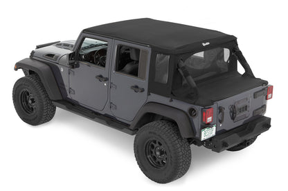 HALFTOP Soft Top with SUNRIDER - for 4dr Wrangler JKU by Bestop