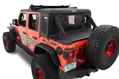 HALFTOP Soft Top with SUNRIDER - for Wrangler 4dr JLU by Bestop
