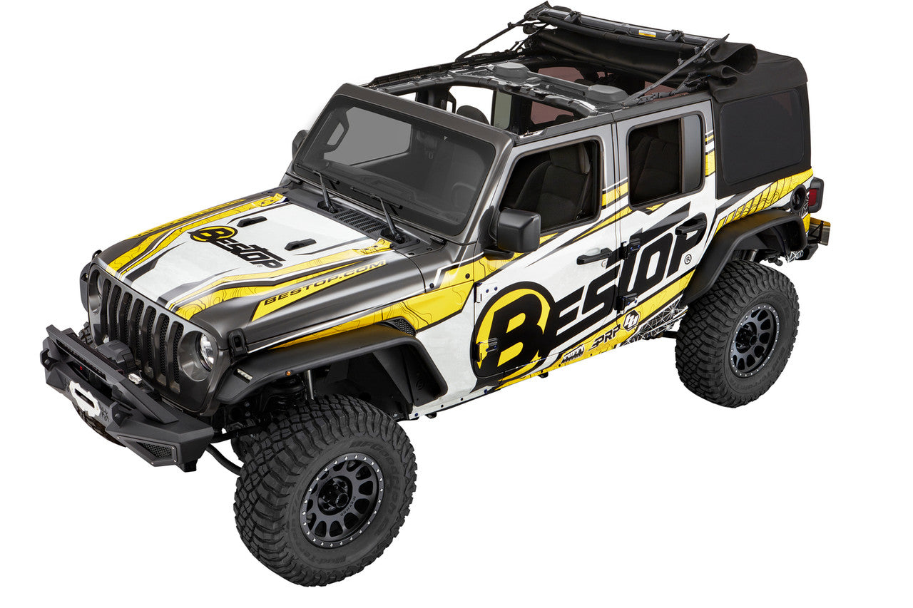 SUPERTOP® ULTRA™ SQUAREBACK Soft Top - for Wrangler JLU by Bestop