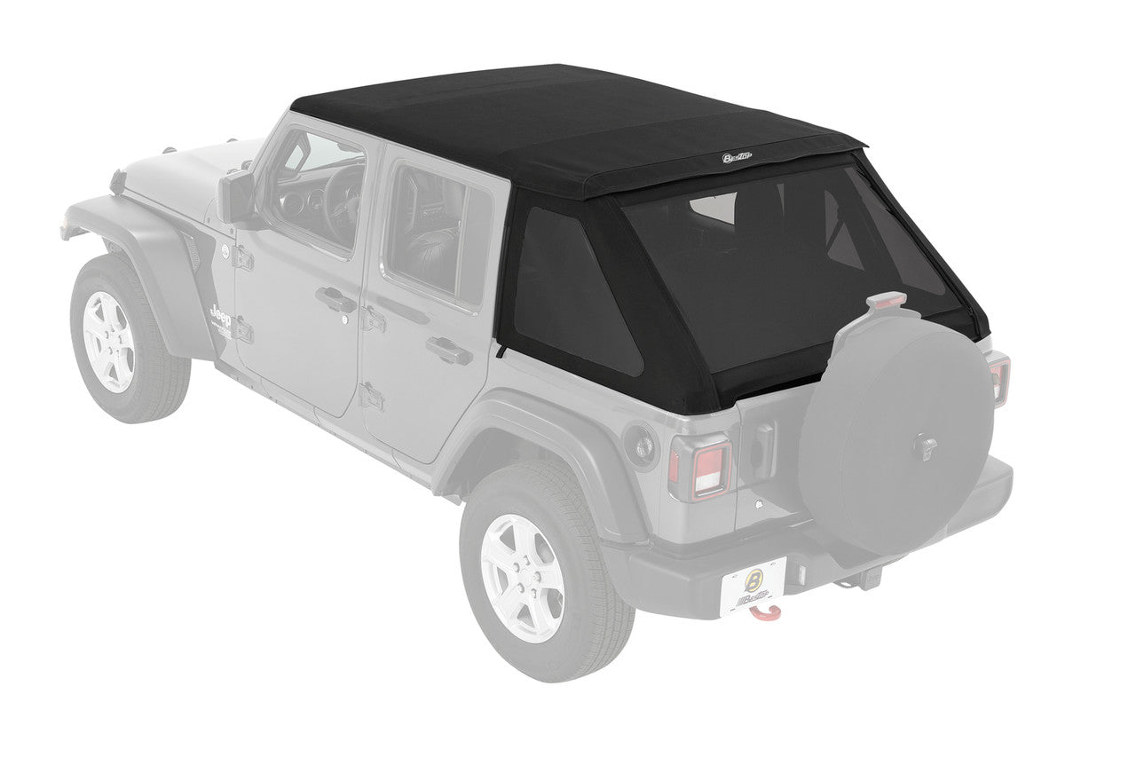 TREKTOP® SLANTBACK Soft Top - for 4dr Wrangler JLU by Bestop