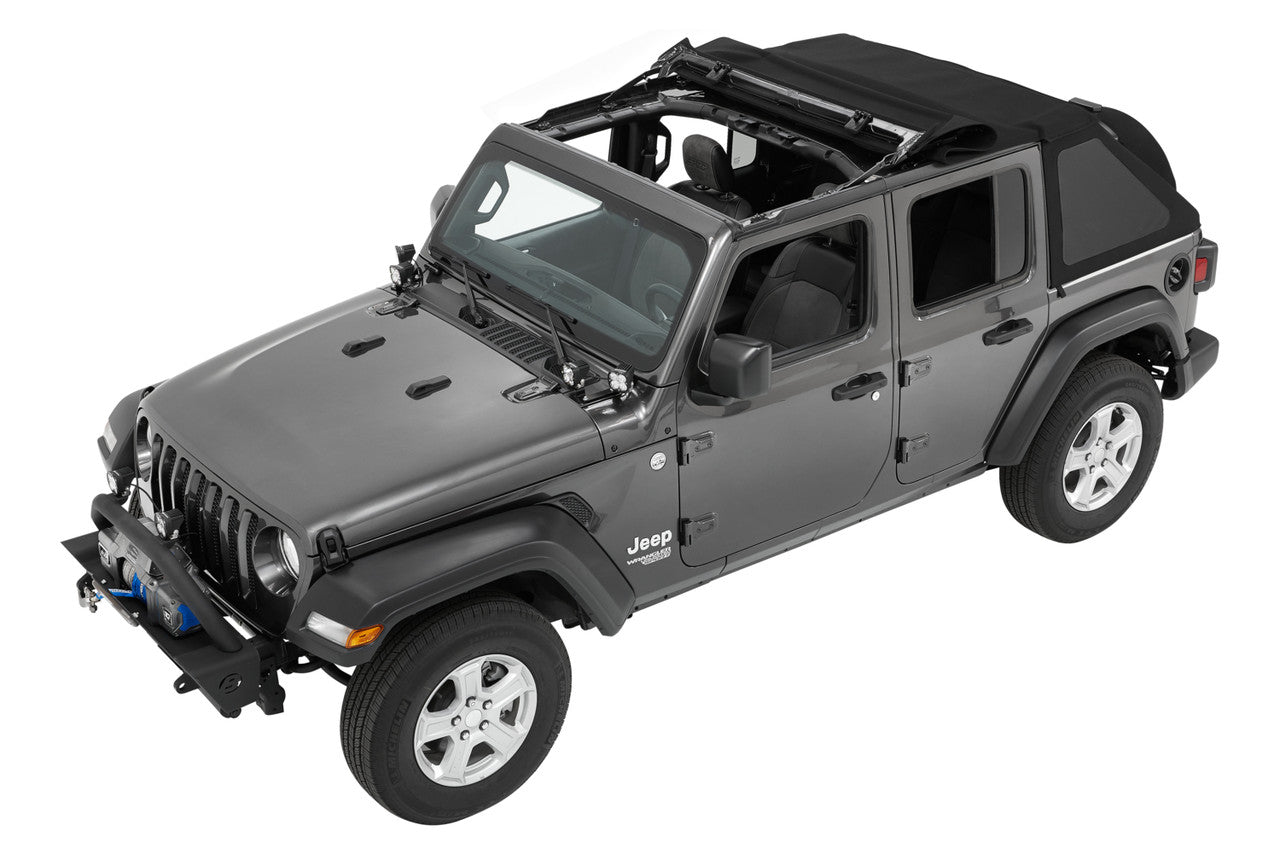 TREKTOP® SLANTBACK Soft Top - for 4dr Wrangler JLU by Bestop