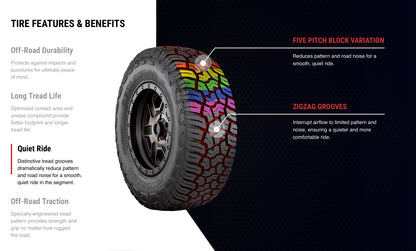 Yokohama Geolandar X-AT G016 35" All Terrain 35/12.5/R17 (for 17" Rim) (set of 5)