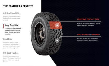 Yokohama Geolandar X-AT G016 35" All Terrain 35/12.5/R17 (for 17" Rim) (set of 5)