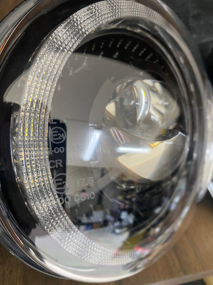 LED Headlights 'Dragons Eye' with DRL for Wrangler JK JKU TJ (pair) A+ 'OSRAM' LED
