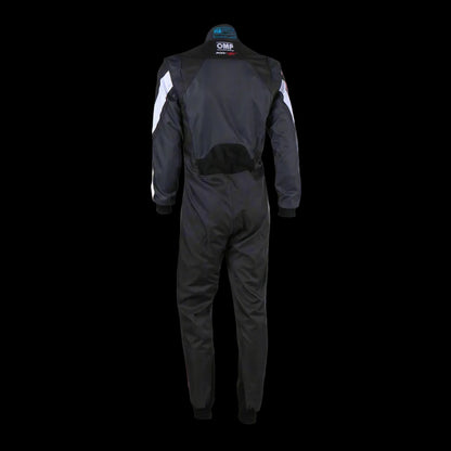 OMP KS-3X Kart Suit BLACK / ANTHRACITE - KIDS (Sizes 120-160)
