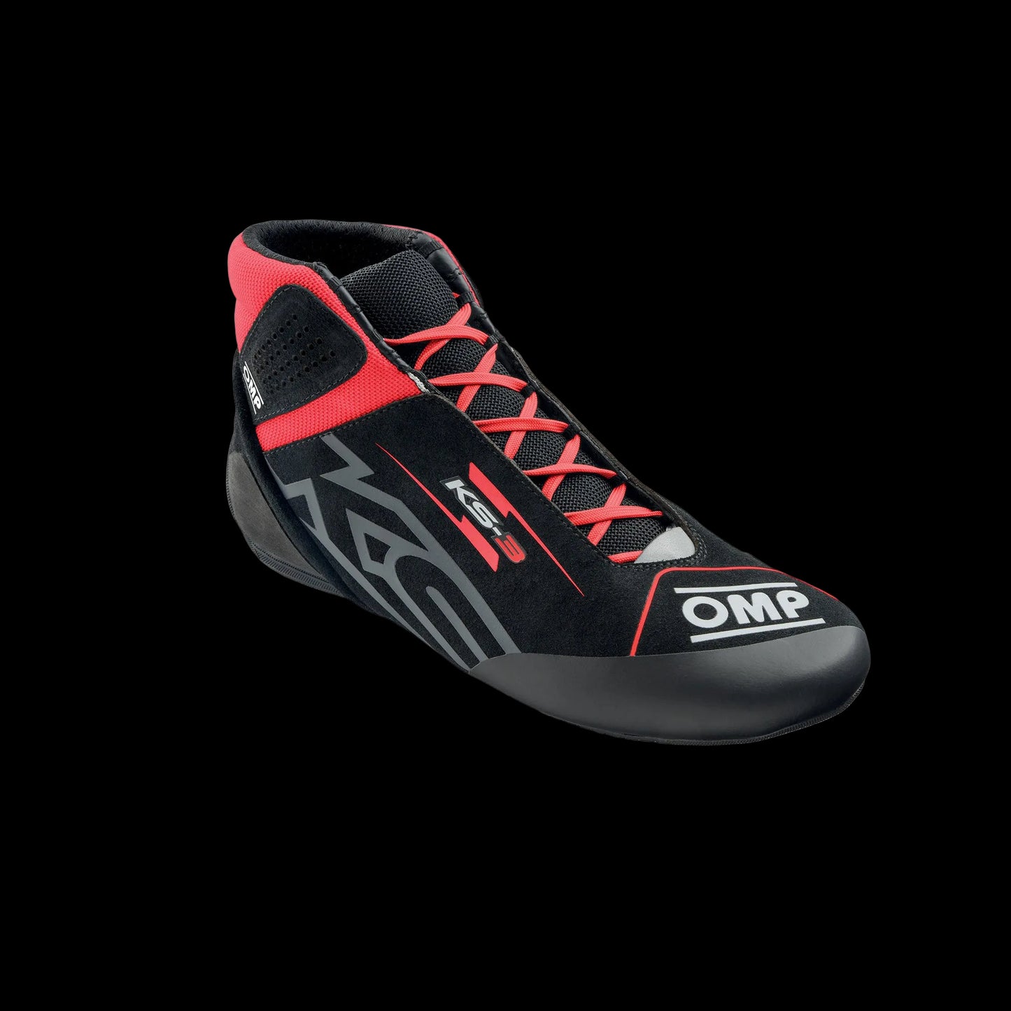 OMP KS-3 Kart Boots 2026 (Black / Red)