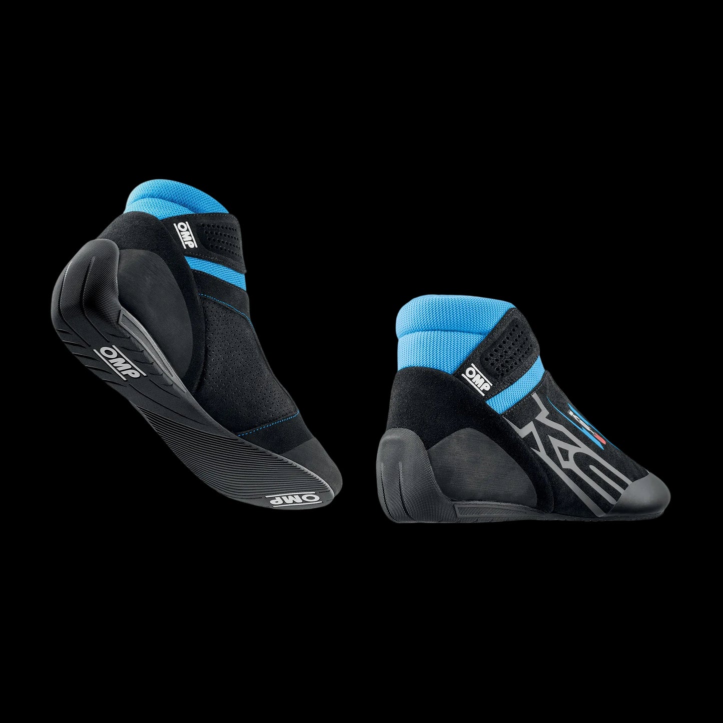 OMP KS-3 Kart Boots 2026 (Black / Cyan)