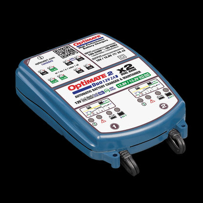 OPTIMATE 2 Duo - x2 DUAL Bank (Lithium / Standard) Car / Kart Battery Charger TM570
