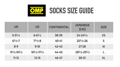 OMP 'ONE' SOCKS Circuit Racing FIA 8856-2018 - WHITE