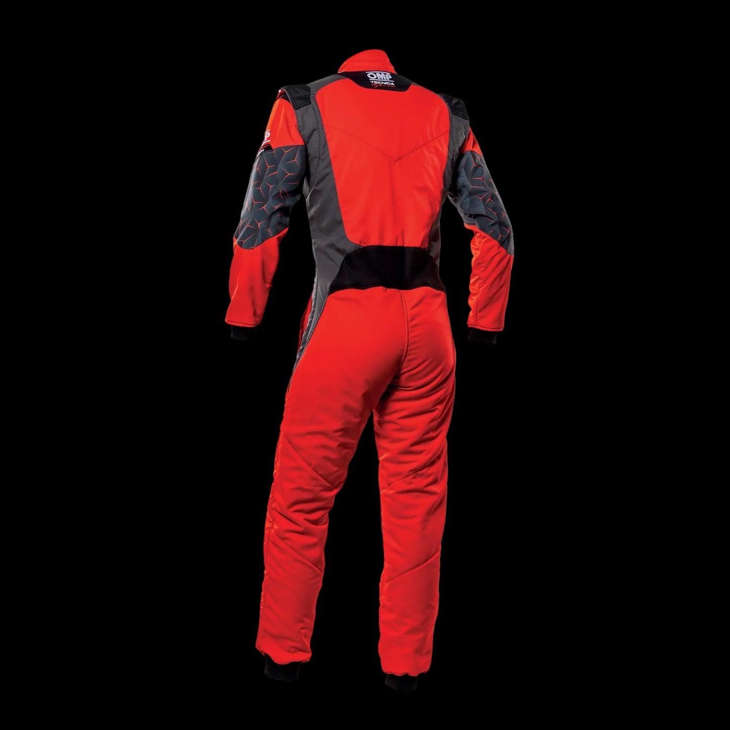 OMP TECNICA Hybrid Circuit Race Suit - Red/Black (Sizes 44-64) FIA 8856-2018