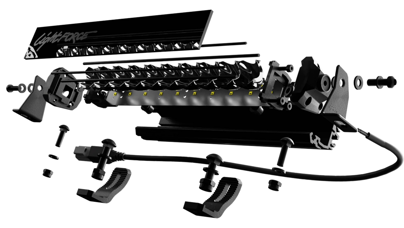 VIPER 20" Single Row Light Bar - 20X5w Osram with harness by LIGHTFORCE