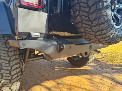 RockRage OUTLAW Stubby Rear Bumper for Wrangler JL / JLU