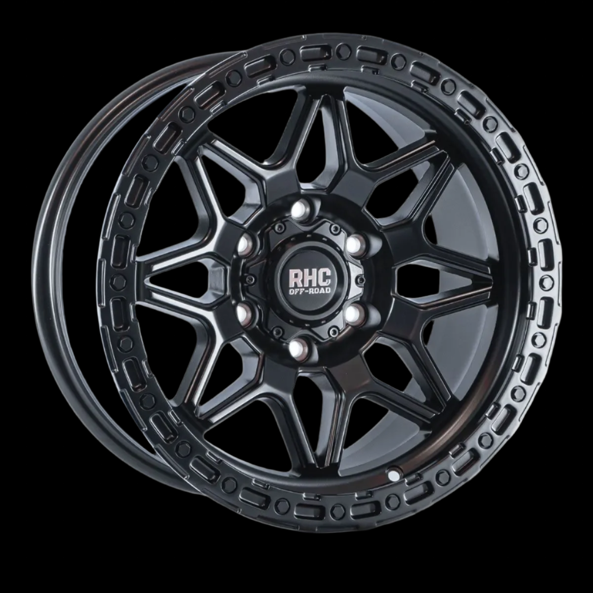 RHC 'SNARE' Rims 17" - Satin Black (set of 5 for Jeep 5x127 17/9 -12 offset)
