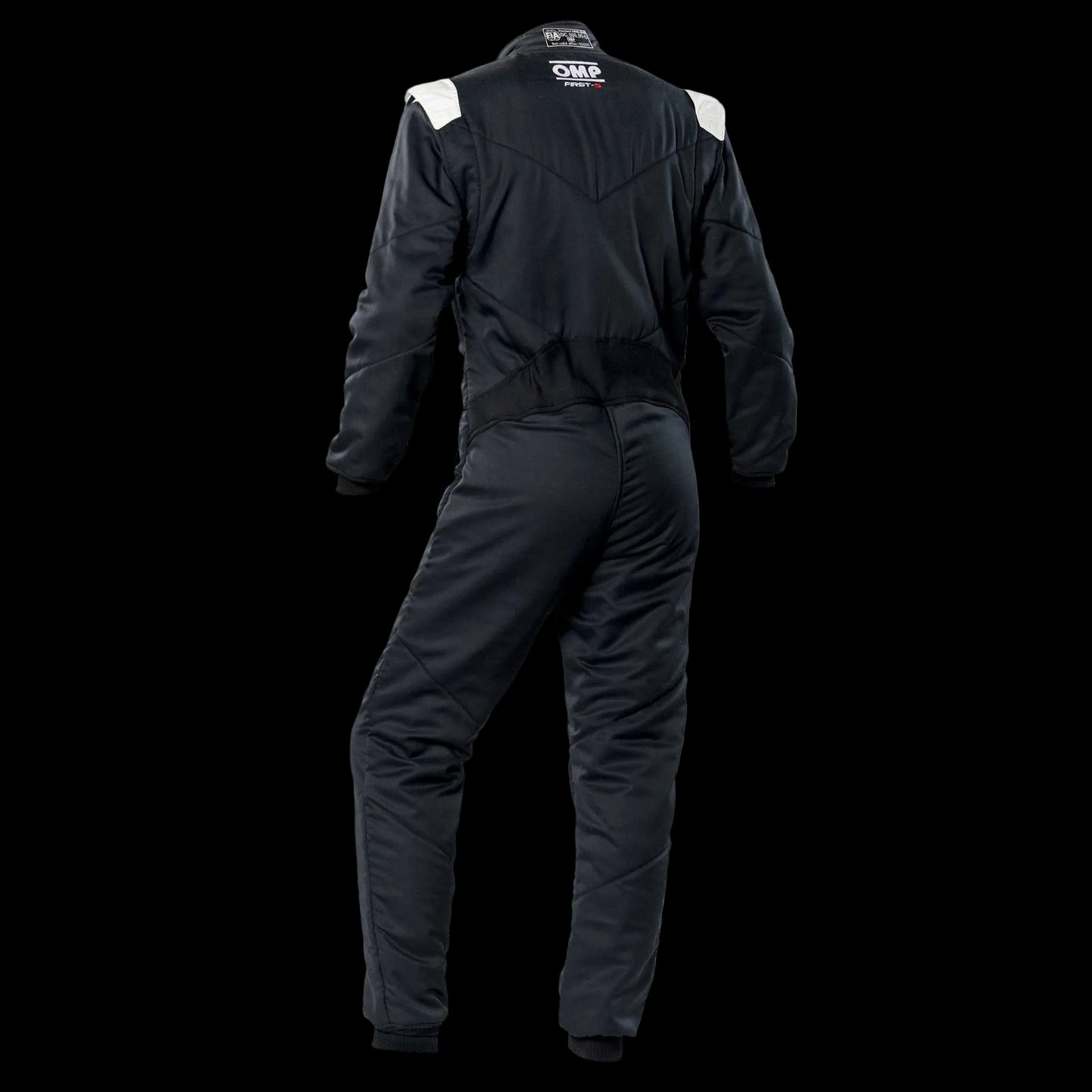 OMP FIRST-S Circuit Race Suit - BLACK (Sizes 44-64) FIA 8856-2018