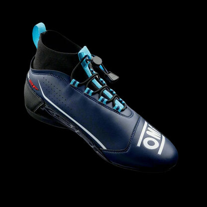 OMP KS-2F Kart Boots (Navy Blue / Cyan)