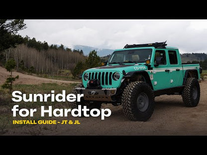 SUNRIDER Sun Roof FOR HARDTOP® - Black Twill for Jeep GLADIATOR JT by Bestop