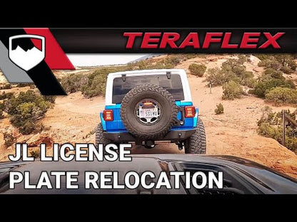 TeraFlex License Plate Relocation Kit with cam extender and harness - for Wrangler JL / JLU