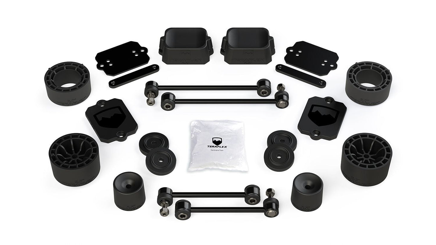 KIT ONLY: 2.5” Teraflex Performance Spacer Lift Kit with 9550 shocks for Wrangler 2dr JL / 4dr JLU