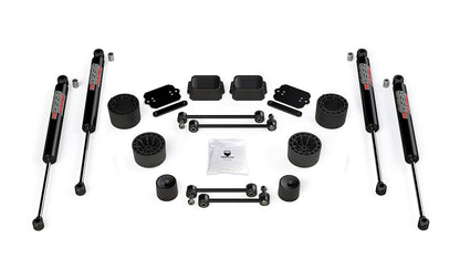FULLY FITTED: 2.5” Teraflex Performance Spacer Lift Kit with 9550 shocks for Wrangler 2dr JL / 4dr JLU