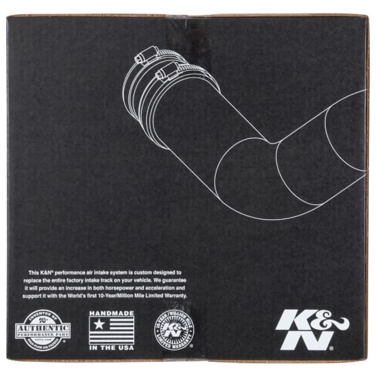 K&N PERFORMANCE COLD AIR INTAKE / INDUCTION SYSTEM for JEEP Wrangler JK 2012+ 3.6L (63-1581)