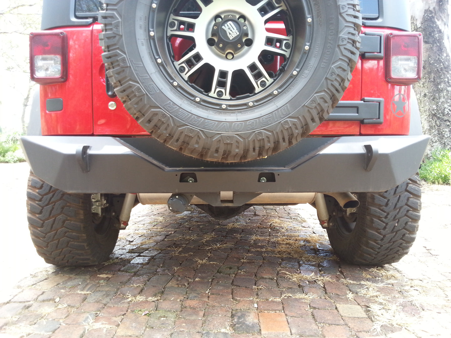 RockRage EXPLORER Full Rear Bumper for Wrangler JK / JKU
