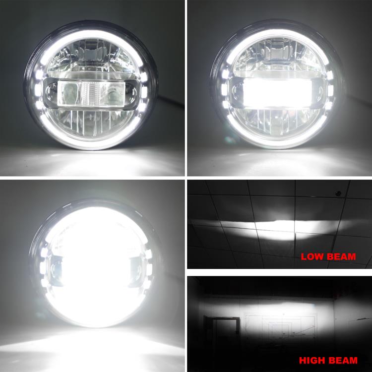 LED Headlights 'KONG JL-Style' with DRL for Wrangler JK JKU TJ (pair) A+ 'Philips' LED