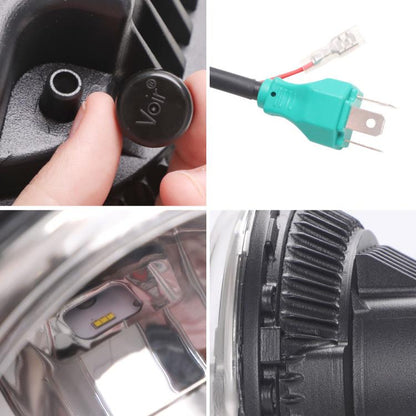 LED Headlights 'KONG JL-Style' with DRL for Wrangler JK JKU TJ (pair) A+ 'Philips' LED