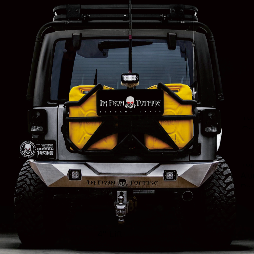 Topfire Blade I Rear Bumper (Mid width) for Wrangler JK JKU