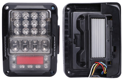 TAIL LIGHTS - SPIDER EYES LED replacement for Wrangler JK JKU (pair)