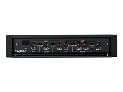 Kicker KXA400.4 Amp with 46CK4 4-Gauge Install Kit