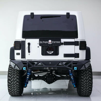 Topfire Fragment II Stainless Steel Rear Bumper (Long) for Wrangler JK JKU