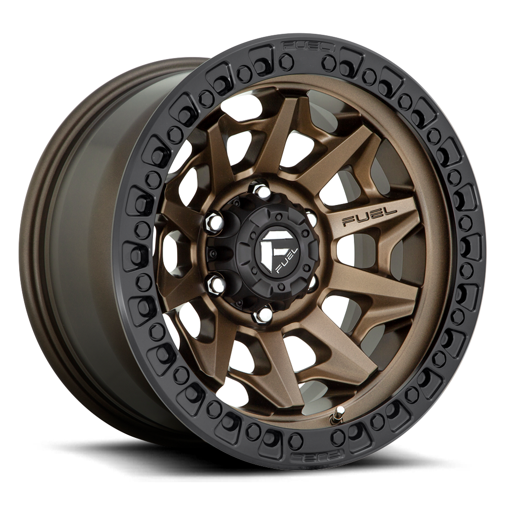 FUEL OFFROAD 'Covert' D696 - Bronze 17" Rims with Black Lip (set of 5 Jeep 9J 5x127) -12