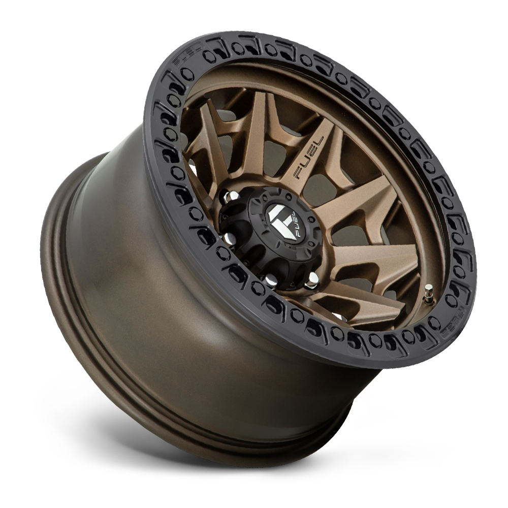 FUEL OFFROAD 'Covert' D696 - Bronze 17" Rims with Black Lip (set of 5 Jeep 9J 5x127) -12