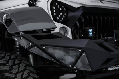 Topfire Fragment II Stainless Steel Front Bumper (Long) for Wrangler JK JKU