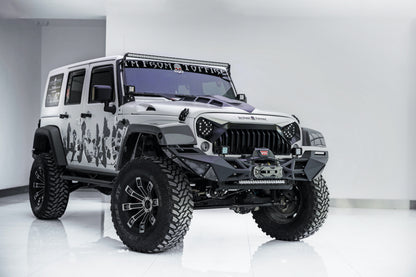 Topfire Fragment II Stainless Steel Front Bumper (Long) for Wrangler JK JKU