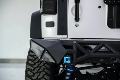 Topfire Fragment II Stainless Steel Rear Bumper (Long) for Wrangler JK JKU
