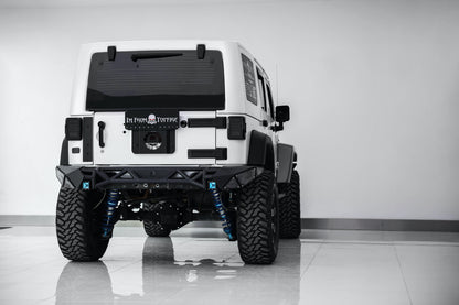 Topfire Fragment II Stainless Steel Rear Bumper (Long) for Wrangler JK JKU