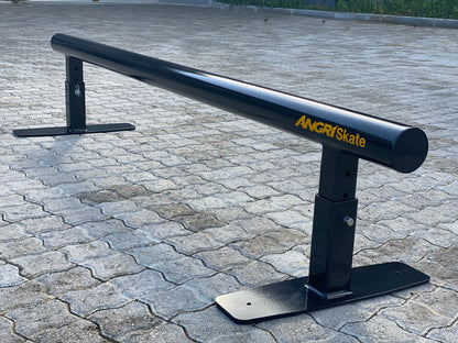 ANGRi Skate ROUND 3Bar Pro Skateboard Grind Rail System - 1.9m Adjustable