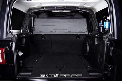 Topfire Collapsible Rear Cargo Luggage Cover / Rack - Steel for Wrangler 4dr JLU