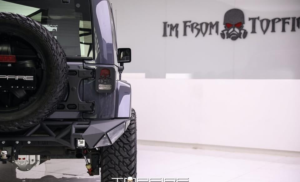 Topfire Fragment II Stainless Steel Rear Bumper (Long) for Wrangler JK JKU