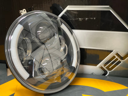 LED Headlights 'SideSlice' with DRL, Clone for Wrangler JK JKU TJ (pair)